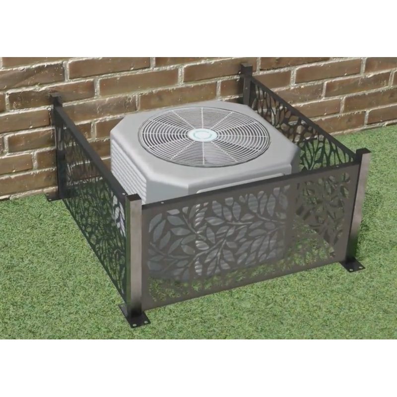 Porpora Laser Cut Metal Decoration Air Conditioner Privacy Screen Wayfair